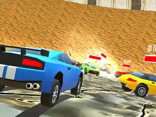 Jwèt Low Poly Smash Cars sou entènèt