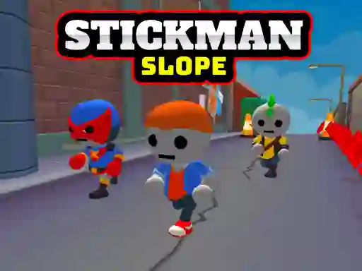 Jwèt Stickman Slope sou entènèt