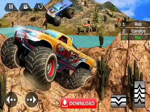 Jwèt Racing Monster Truck sou entènèt