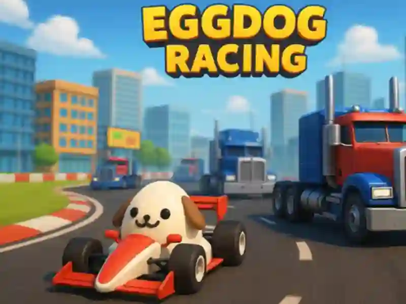 Jwèt Eggdog Racing sou entènèt