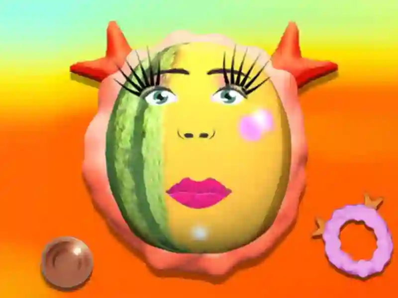 Jwèt Makeup Fruits sou entènèt