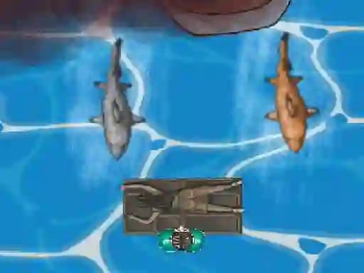 Jwèt Titanic Shark Attacks sou entènèt
