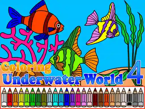 Jwèt Coloring Underwater World 4 sou entènèt