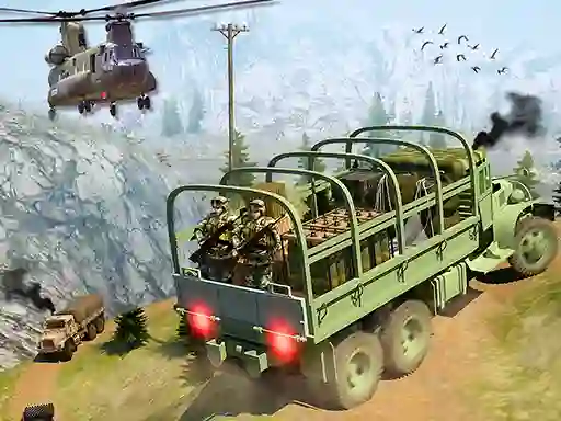 Jwèt Army Cargo Transport Driving sou entènèt