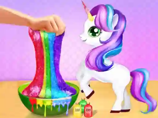Jwèt Unicorn Slime Maker sou entènèt