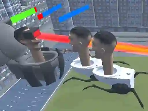 Jwèt Merge Toilet Skib Fight sou entènèt