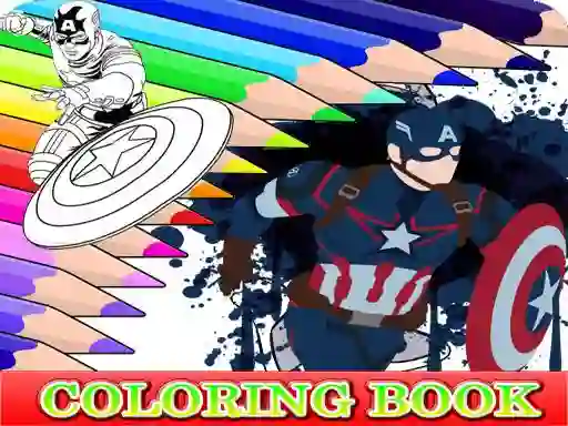 Jwèt Coloring Book for Captain America sou entènèt