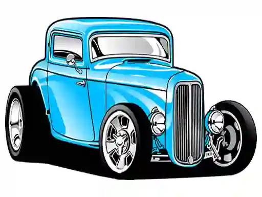 Jwèt Hot Rod Coloring sou entènèt