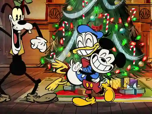 Jwèt Preparing Mickey For Christmas Match 3 sou entènèt