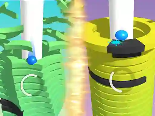 Jwèt Stack Ball Helix sou entènèt