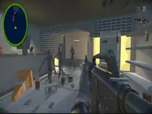 Jwèt Private Zombie Wave sou entènèt