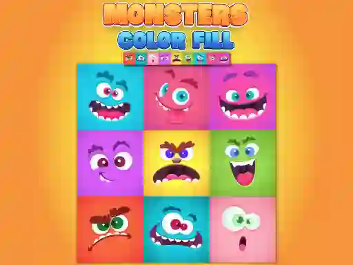 Jwèt Monsters Color Fill sou entènèt