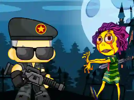 Jwèt Zombie Shooter 2d sou entènèt
