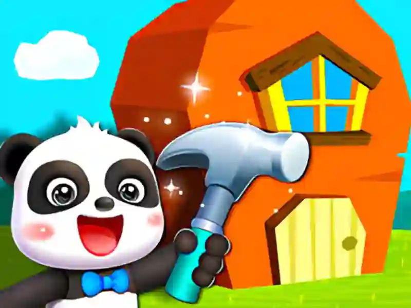Jwèt Baby Panda House Design sou entènèt