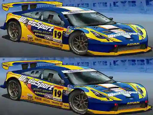 Jwèt Spot Differences: Race Car sou entènèt