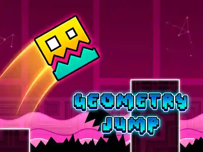 Jwèt Geometry Jump sou entènèt