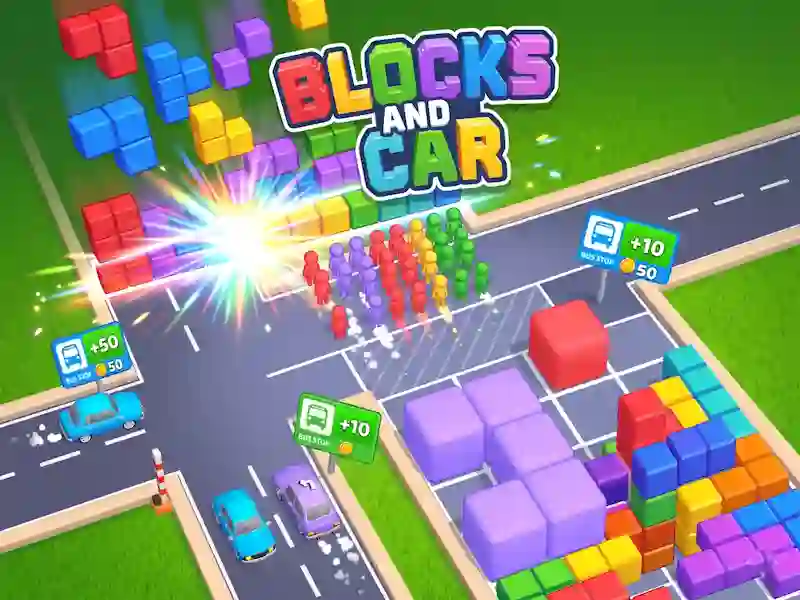 Jwèt Blocks and Car sou entènèt