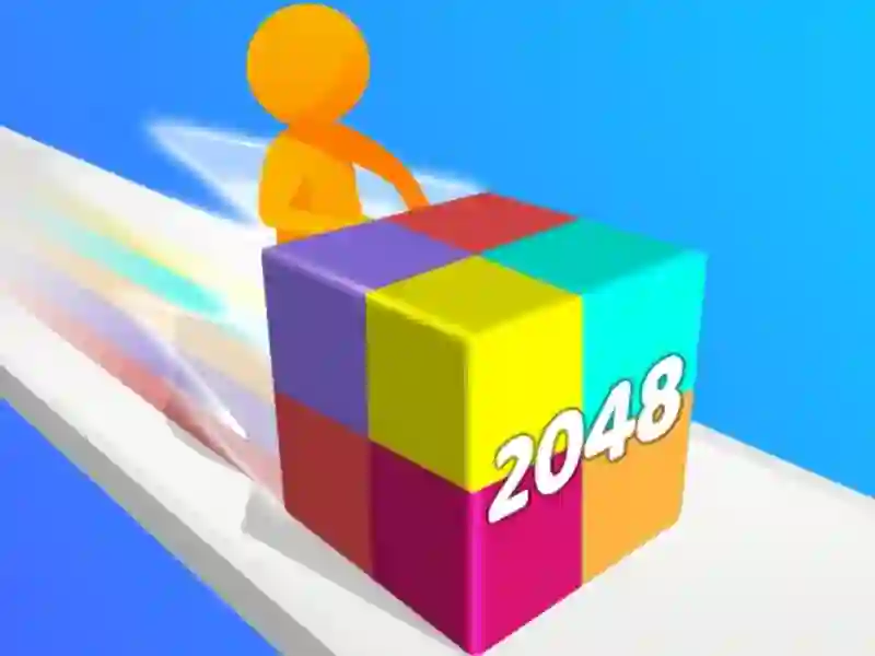 Jwèt Geometry Stack 2048 Run sou entènèt