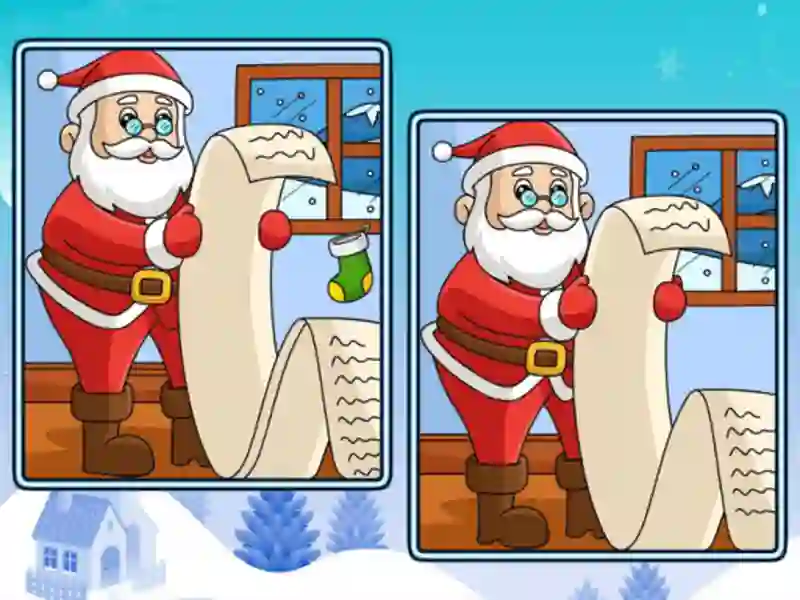 Jwèt Christmas Spot the Difference sou entènèt