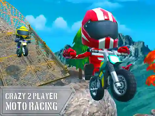 Jwèt Crazy 2 Player Moto Racing sou entènèt