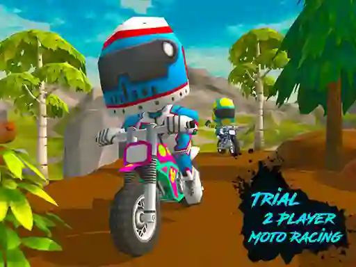 Jwèt Trial 2 Player Moto Racing sou entènèt