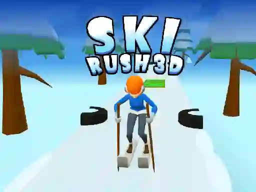 Jwèt Ski Rush 3d sou entènèt