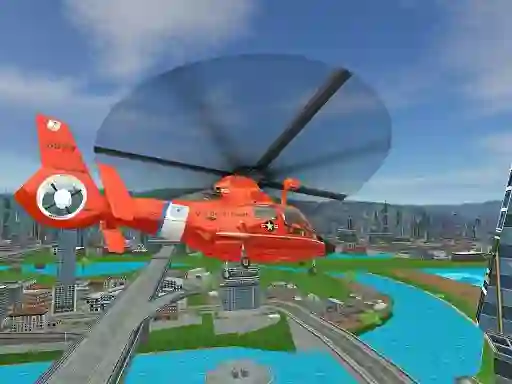 Jwèt 911 Rescue Helicopter Simulation 2020 sou entènèt