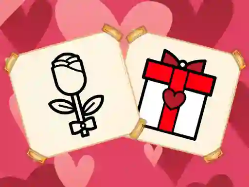 Jwèt Valentine Present Coloring sou entènèt