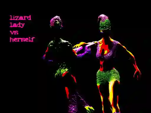 Jwèt Lizard Lady vs Herself sou entènèt