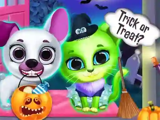 Jwèt Scary Makeover Halloween Pet Salon sou entènèt