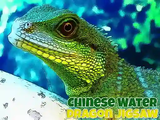 Jwèt Chinese Water Dragon Jigsaw sou entènèt