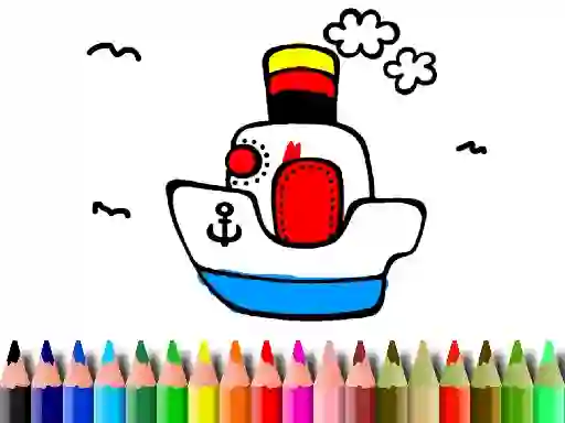 Jwèt Back to School: Boat Coloring sou entènèt