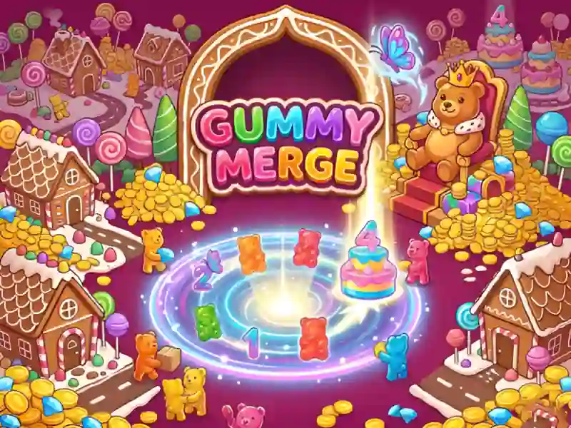 Jwèt Gummy Merge sou entènèt