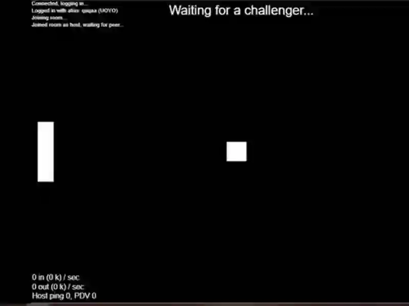 Jwèt Multiplayer Pong sou entènèt