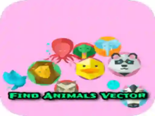 Jwèt Find Animals Vector sou entènèt