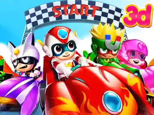 Jwèt Cartoon Racing 3D sou entènèt
