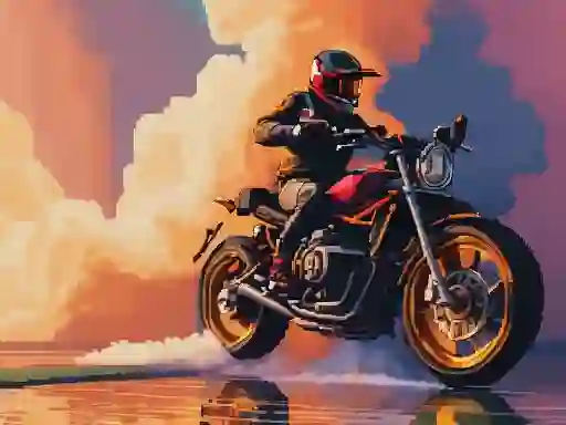 Jwèt 3D Moto Simulator sou entènèt