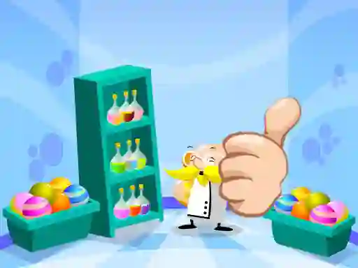 Jwèt Crazy Professor Bubble sou entènèt