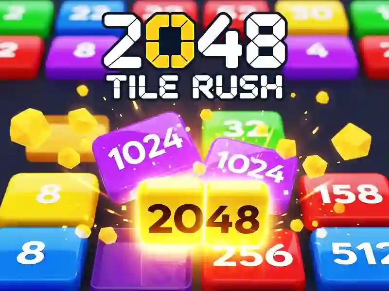 Jwèt 2048 Tile Rush sou entènèt