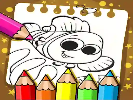 Jwèt Finding Nemo Color Book sou entènèt