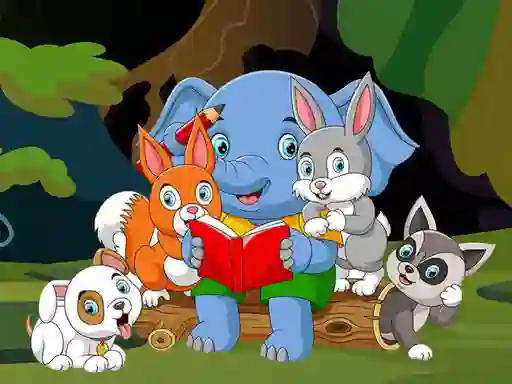 Jwèt Cute Animals Memory sou entènèt