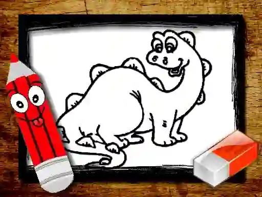 Jwèt Back To School: Dinosaur Coloring Book sou entènèt