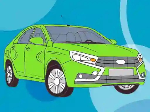 Jwèt Russian Cars Coloring Book sou entènèt
