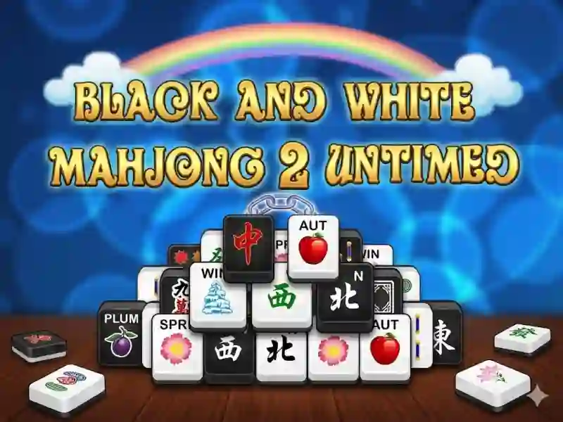 Jwèt Mahjong Black White 2 Untimed sou entènèt