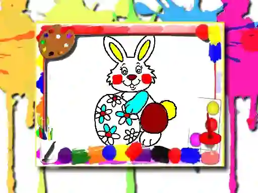 Jwèt Easter Coloring Book sou entènèt