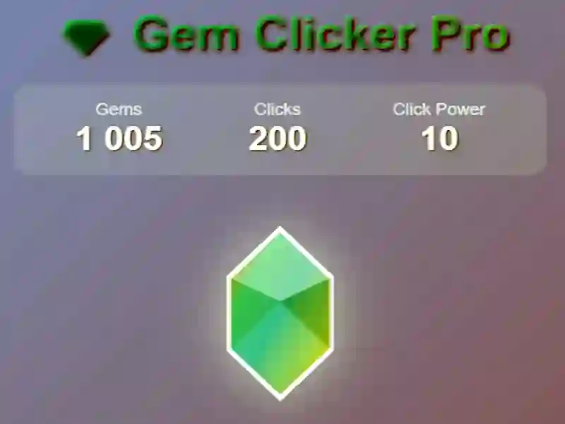 Jwèt Gem clicker pro sou entènèt