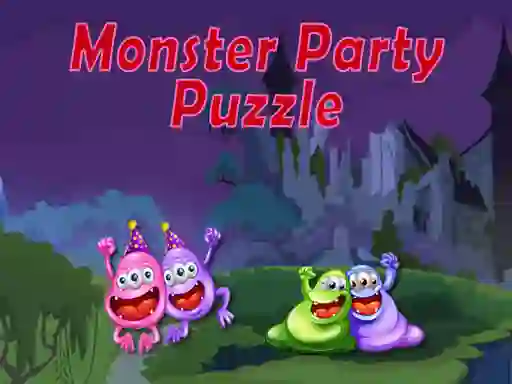 Jwèt Monster Party Puzzle sou entènèt