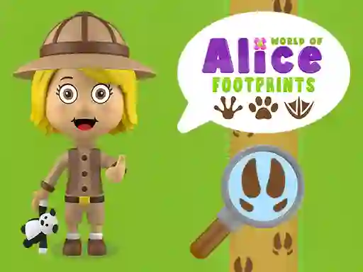 Jwèt World of Alice Footprints sou entènèt