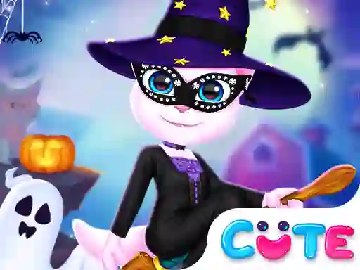 Jwèt Cat Girl Halloween Preparation sou entènèt