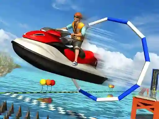 Jwèt Super Jet Ski Race Stunt sou entènèt